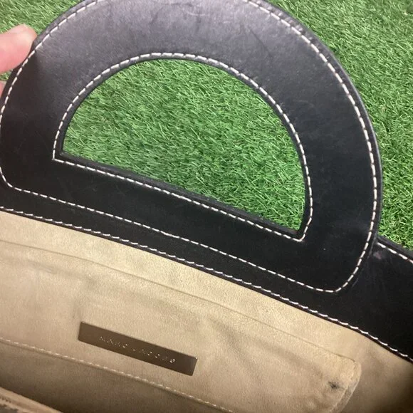 Vintage Marc Jacobs Handbag Briefcase Black Leather - Picture 15 of 16